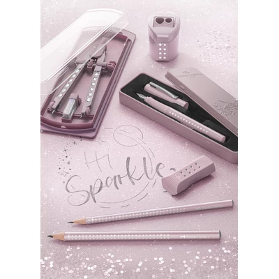 OŁÓWEK SPARKLE, FABER-CASTELL, RÓŻOWY METALICZNY