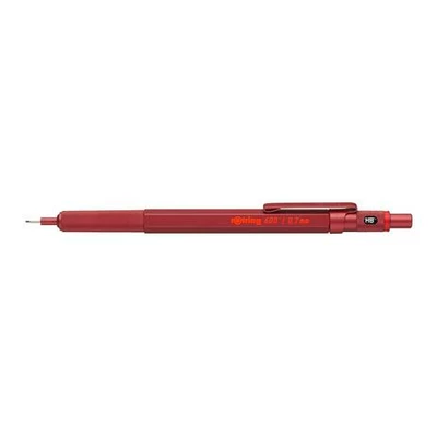 Ołówek automatyczny Rotring 600 - 0,7 mm, metalowy, czerwony