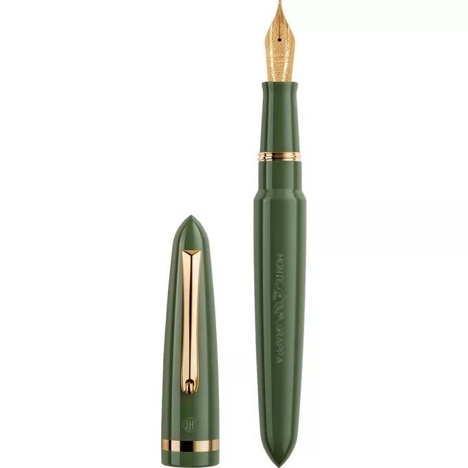 Pióro wieczne Montegrappa, Venetia, Lagoon Green, żółte złoto, stalówka 14K