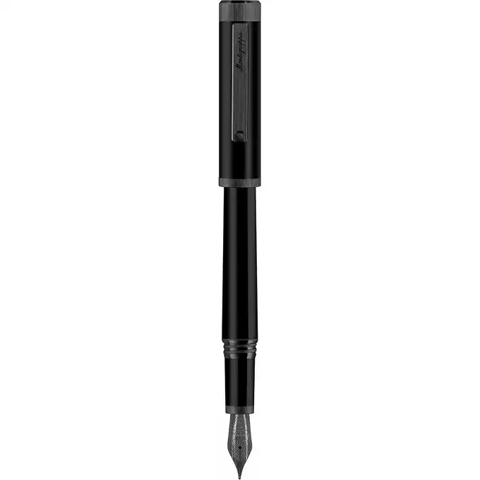 Pióro wieczne Montegrappa, Zero, Ruten Ultra Black, stalówka stalowa