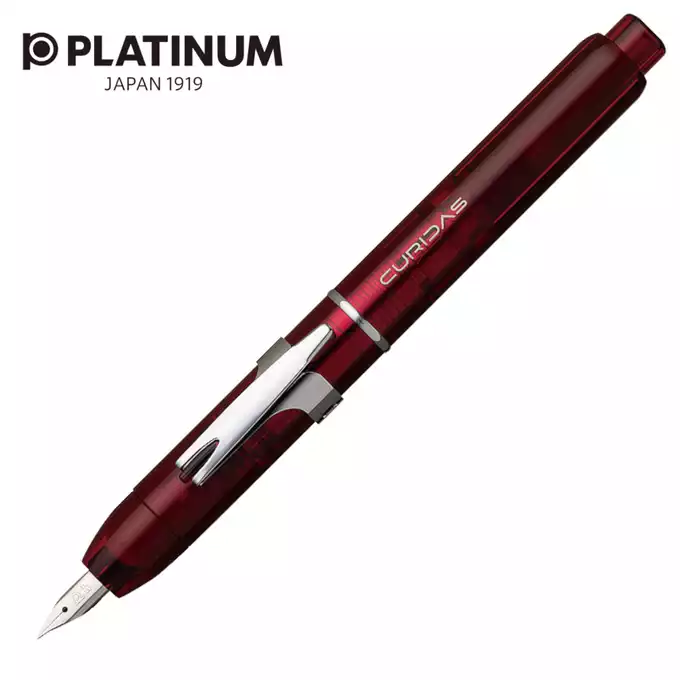 Pióro wieczne Platinum, CURIDAS, Grand Red, M